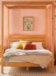 Cherry Wood Canopy Bed. Fixed Price $230.49.
