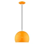 Livex Lighting 41181-77 Metal Shade Mini Pendants Shiny Orange. Fixed Price $99.99.