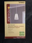 Bnib Portfolio Mini Pendant Light #0749835, Led, Nickel Finish. Fixed Price $24.99.