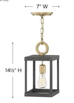 Hinkley Lighting Porter 4077HB One Pendant - Heritage Brass. Fixed Price $139.99.