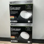 Commercial Electric Flexinstall Led 10 In. Brushed Nickel Recessed Ceiling Light. Fixed Price $40.49.
