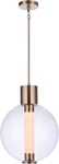 Craftmade Watson 1 Light Pendant, Brass/clear/frosted P995SB-LED Open Box. Fixed Price $229.95.