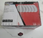 Utilitech 4" Led Recessed Downlight 600 Lumens White Dimmable Wet Rated 6-PACK. Fixed Price $52.99.