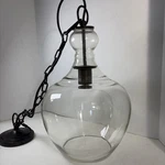 Pottery Barn Flynn Recycled Glass Clear Pendant Light Hanging Ceiling Fixture. Fixed Price $135.00.