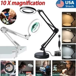 10X Magnifying Glass Led Desk With Base And Clamp Forjewelry Making/reading. Fixed Price $16.99.
