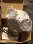 New Cooper All-pro White Led Thermoplastic Emergency Light Apwr. Fixed Price $17.00.