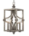 Raymond Waites Savoy House Structure Foyer Aged Steel 16" Cage Pendant Light. Fixed Price $149.99.