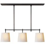 Visual Comfort Tob 5004BZ-NP Bryant 36" Linear Chandelier Natural Paper Shades. Fixed Price $569.99.