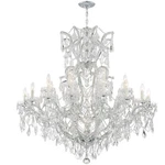 Crystorama 4424-CH-CL-S Maria Theresa Chandelier Polished Chrome. Fixed Price $21994.00.