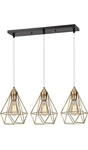 Seeblen 3- Indoor Island Pendant Gold Metal Hanging Ceiling Light.... Fixed Price $123.99.