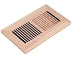 Red Oak Wood Floor Register Flush Mount Vent With Damper 6X10 Inch Unfinished. Fixed Price $34.97.