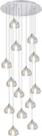 98" 14 Crystal Lights Modern Led Chandeliers For Foyer Living Room Raindrop Pe. Fixed Price $149.95.