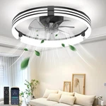 Aphyni Ceiling Fans With Lights And Remote, 19.7" Black Low Inch,. Fixed Price $73.99.