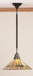 Meyda Tiffany 49116 Glass Single Light 13"W Pendant With Handmade Shade. Fixed Price $450.00.
