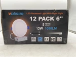 Volisun 12 Pack 6 Inch Recessed Lighting, 5CCT Led With Juncti.... Fixed Price $51.00.