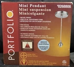 Portfolio Mini Pendant Lamp Light 0268808. Fixed Price $14.99.
