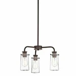 Kichler Lighting 43057 Oz Braelyn Semi-flush Mount, Olde Bronze Finish. Fixed Price $119.20.