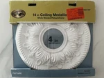 Hampton Bay Bellezza Ceiling Medallion Paintable White 14IN #422 797. Fixed Price $19.88.
