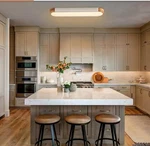 Huoku Lumin 38 1-LIGHT White Integrated Led Flush Mount Minimalist Long. Fixed Price $72.00.