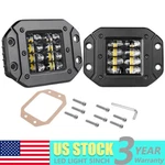 2X 5" Flush Mount 200W Led Work Light Bar Rear 4-ROW Driving Bumper Reverse Pods. Fixed Price $25.99.