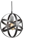 Axiland Industrial Metal Spherical Antique Silver Pendant Displays Changeable.... Fixed Price $38.39.