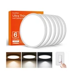 6PACK 12INCH Led Flush Mount Ceiling Light FIXTURE,24W 2400LM,DIMMA... Fast Ship. Fixed Price $81.53.