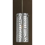 Cal Lighting Uni Pack Pendant, Brushed Steel/smoke, 9" UP-1019-6-BS. Fixed Price $65.00.