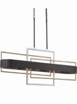 Progress Lighting P400170 Black Adagio 6-LIGHT 38"W Linear Chandelier. Fixed Price $400.00.