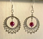 New Pink Faux Pearl Chandelier Earrings 2". Fixed Price $5.00.