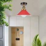 Semi Flush Mount Ceiling With Metal Shade E26 Industrial Lighting Fixture. Fixed Price $31.49.