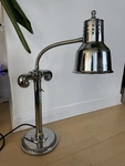Hanson Brass Inc Heat Lamp Silver Free Standing Single Bulb. Fixed Price $110.00.