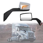 Cpowace Chrome Hood Mirror Assembly With Led Light Standard,. Fixed Price $192.26.