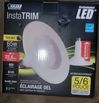 Feit Electric - Instatrim Adjustable Dimmable Recessed Light 12 Watt 5/6". Fixed Price $18.95.