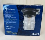 Westinghouse Jelly Jar Ceiling Light Matte Black 66919 Nib. Fixed Price $7.00.