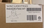 Wac Recessed Lighting R4DSDR-F930-WT. Fixed Price $42.00.