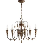 Quorum Salento Light Chandelier, Vintage Copper 6316-6-39. Fixed Price $412.80.