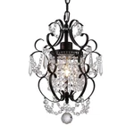 Mini Bronze Chandelier (1 LIGHT,11-INCH),SMALL Crystal Ceiling Lig.... Fixed Price $74.10.