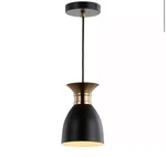 Jonathan Y Edison 5.75 In. 1-LIGHT Black/brass Gold Metal Led Pendant. Fixed Price $24.99.