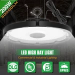 200W Ufo Led High Bay Commercial Warehouse Shop Lights Garage Lighting. Fixed Price $79.20.