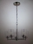 Kichler Winslow 19.75 In. 5-LIGHT Brushed Nickel Contemporary Shaded Chandelier. Fixed Price $71.95.