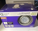 Commercial Electric Led Recessed Kit 3" K37BN, Brushed Nickel- One. Fixed Price $17.30.