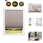 No Tools Easy Lift Trim-at-home Cordless Pleated Light Blocking Fabric Shade .... Fixed Price $76.99.