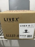Livex Lighting 51137 Black Copenhagen 3-LIGHT 14"W Semi-flush Ceiling Fixture. Fixed Price $25.00.