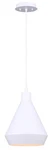 Canarm Byck 1-LIGHT Pendant Light, Matte White Metal Shade, Adjustable Cord. Fixed Price $54.50.