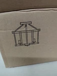 New Lnc Modern Farmhouse 3-LIGHT Candlestick Brown Drum Semi Flush Mount. Fixed Price $35.00.