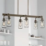 Kichler Braelyn 34" Wide Olde Bronze Kitchen Island Light Chandelier. Fixed Price $569.99.