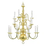Livex Lighting 5016-02 Williamsburgh Polished Brass Chandelier. Fixed Price $715.90.