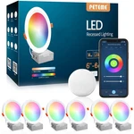 Smart Led Recessed Lighting 6 Inch, Ic Rated & Etl Certified Ceiling.... Fixed Price $161.87.