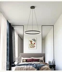 Kuzco Cerchio 36" Led Down Pendant, 78W, Black PD87136-BK-UNV-010. Fixed Price $500.00.