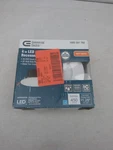 Commercial Electric 4 In. White Flush Round Wet Rated Led Recessed Lighting Kit. Fixed Price $12.60.